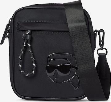 Karl Lagerfeld Olkalaukku 'Ikon' värissä musta: etupuoli