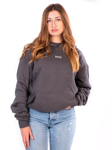 Be52 - Jersey talla grande 'Heavy' en gris