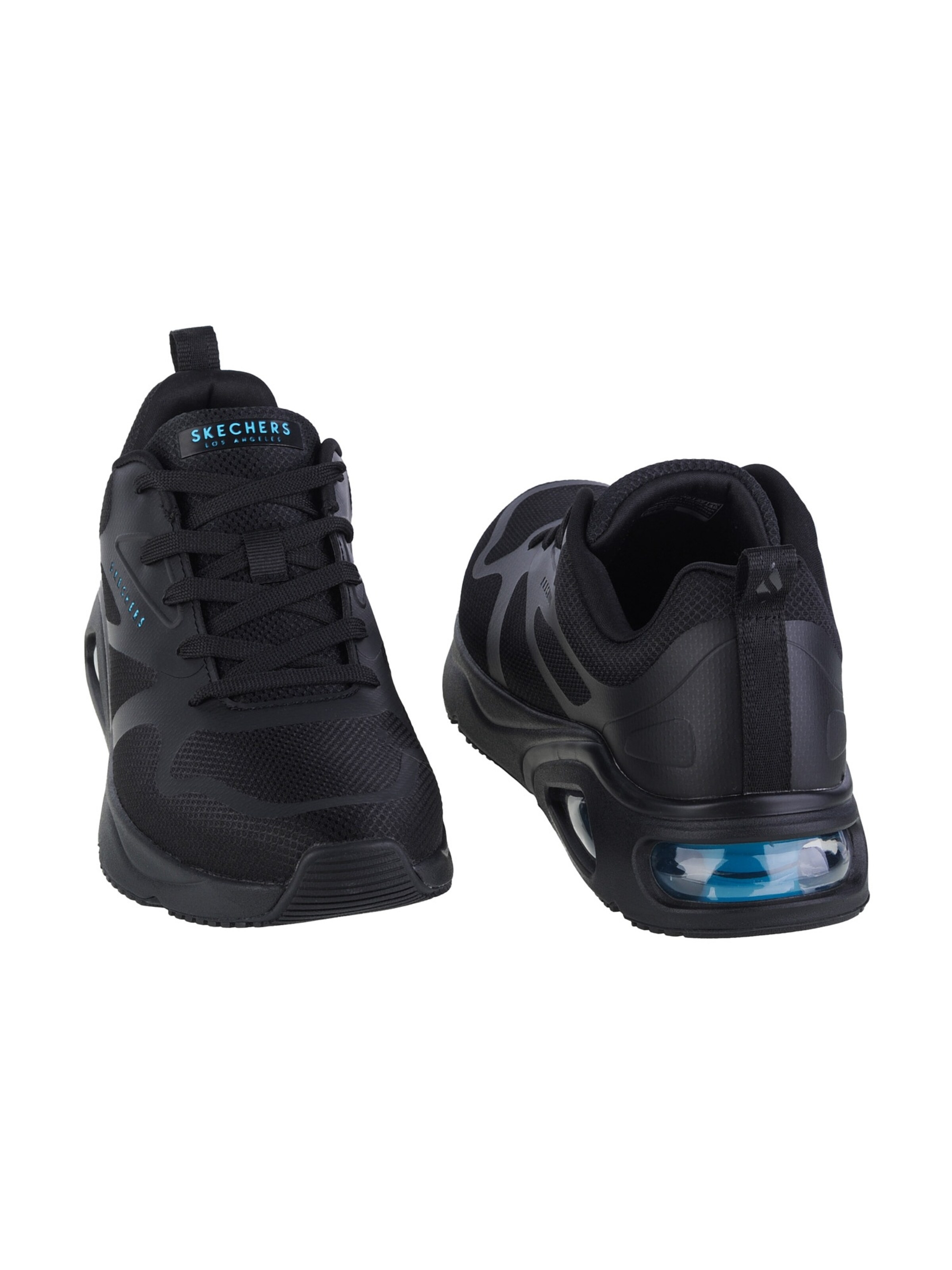 SKECHERS Athletic lace-up shoe 'Tres-Air Uno-Modern Aff-Air' in Black