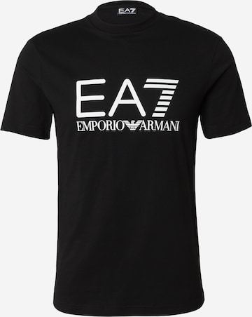Tricou de la EA7 Emporio Armani pe negru: față