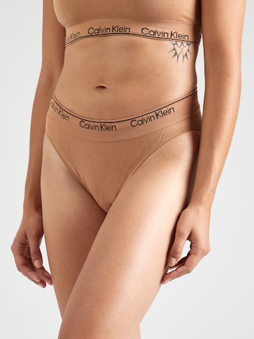 Calvin Klein Underwear Трусы-слипы в Коричневый: спереди