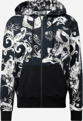 Versace Jeans Couture Sweatvest in Zwart: voorkant