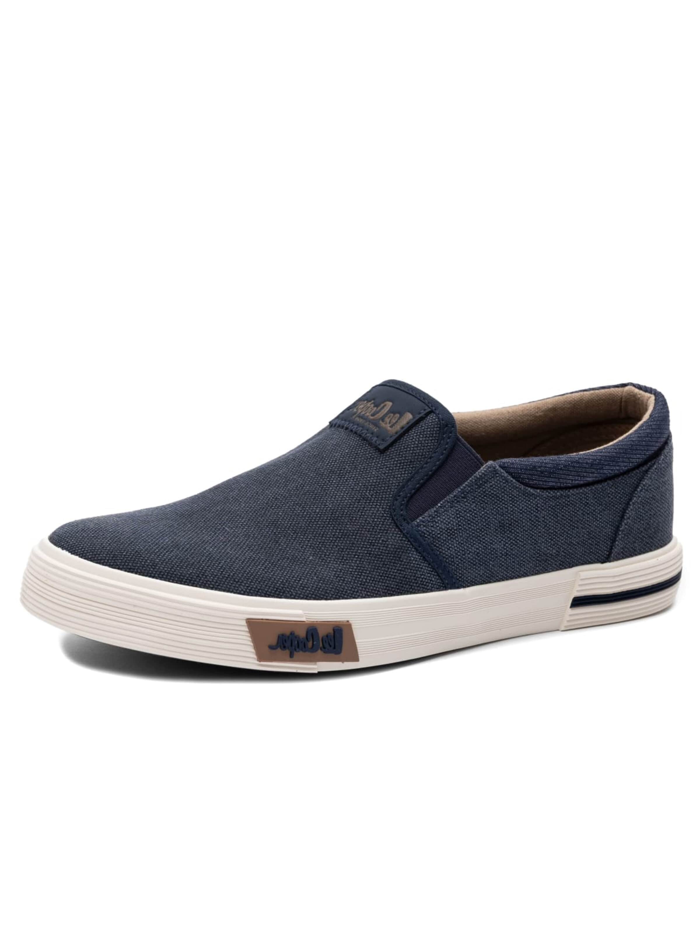 Lee Cooper Instappers in Blauw: voorkant