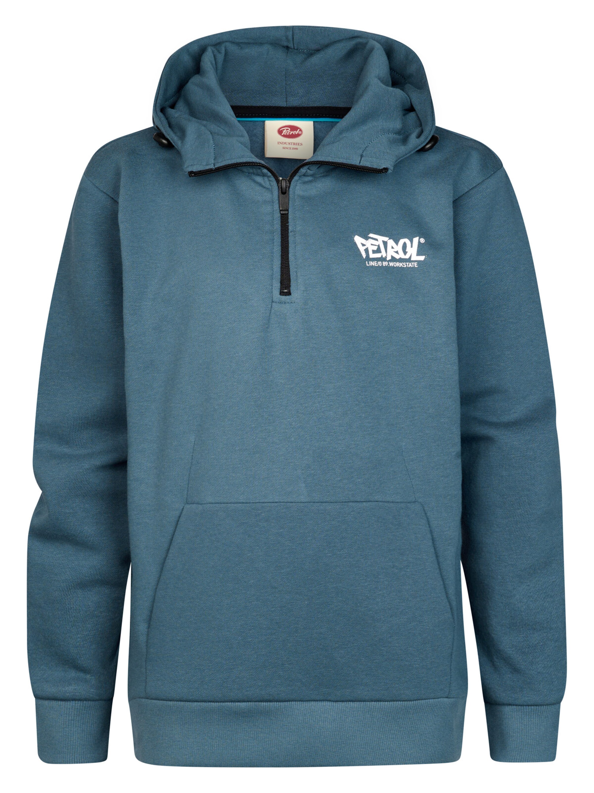 Petrol Industries Sweatshirt in Blauw: voorkant