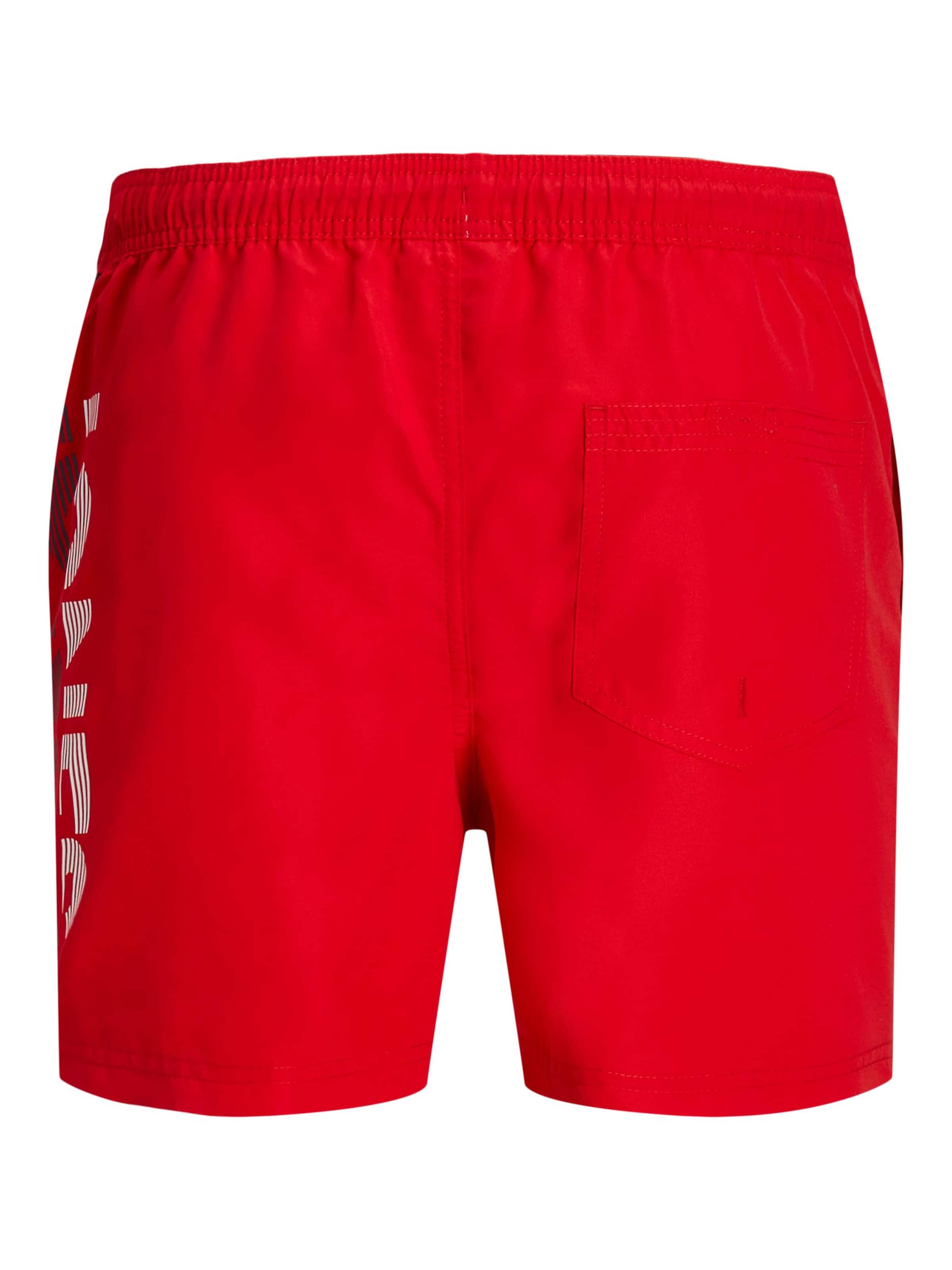 Shorts de bain 'Fiji' JACK & JONES en rouge