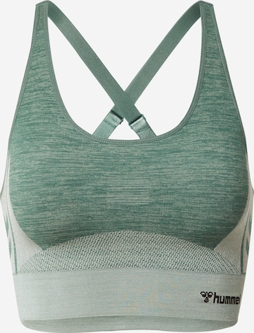 Hummel Bustier Sporttop in Grün: predná strana