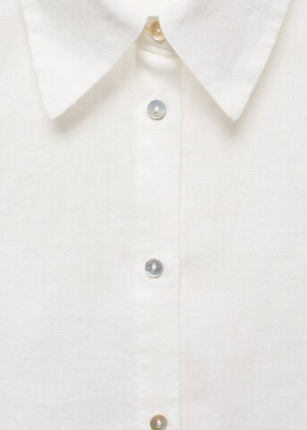 MANGO Pajama Shirt 'Sandra' in White