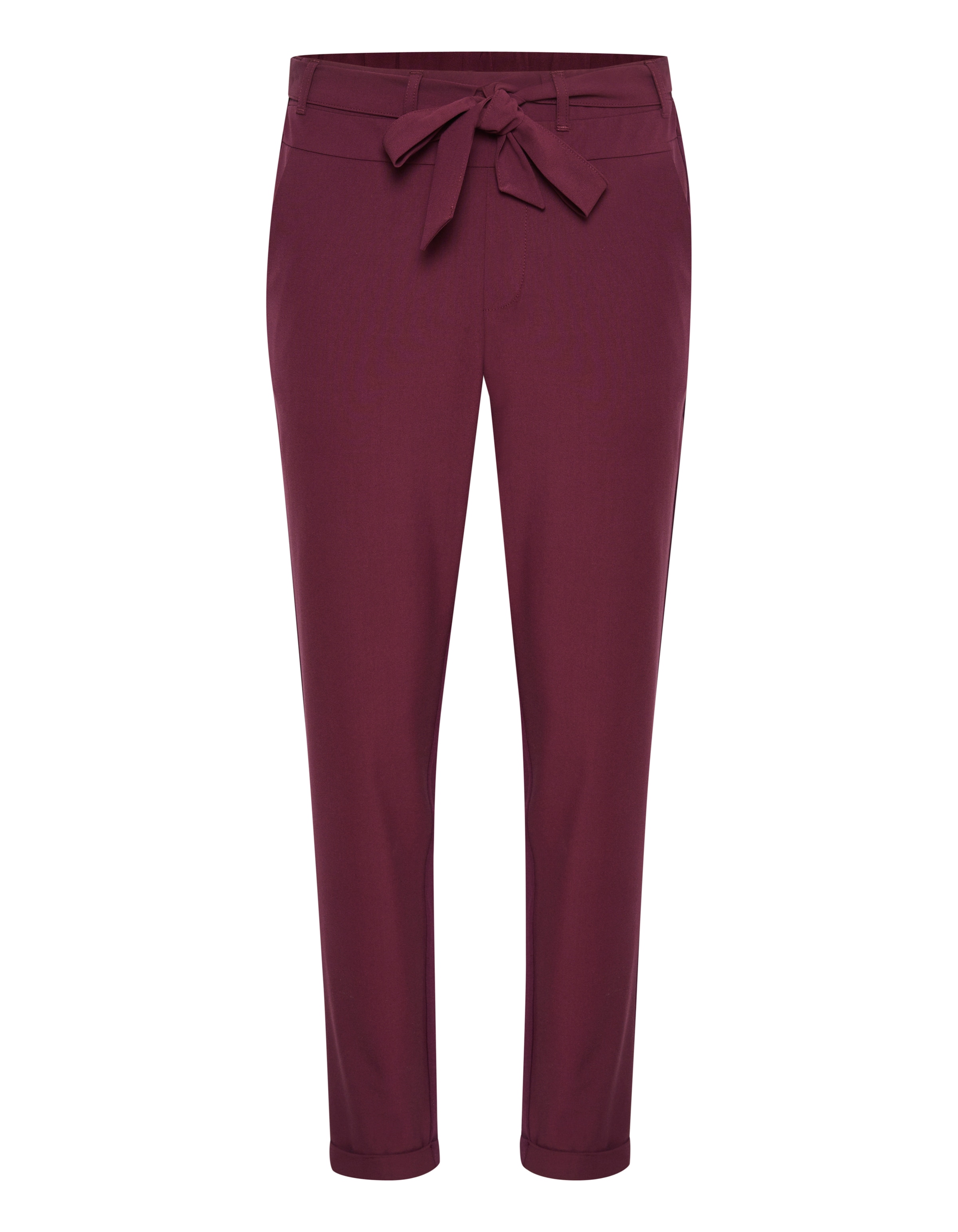 Kaffe Tapered Bukser i rød: forside