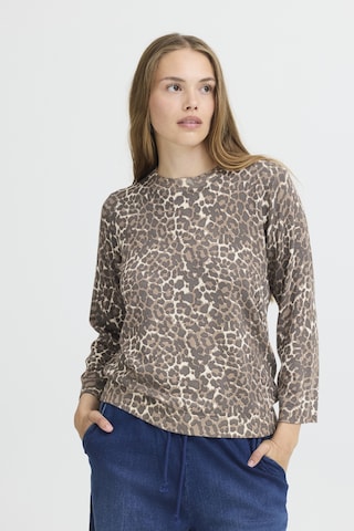 Pull-over 'PZSara' Pulz en marron : devant