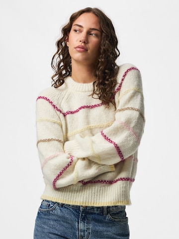 PIECES - Jersey 'NEILIA' en beige: frente