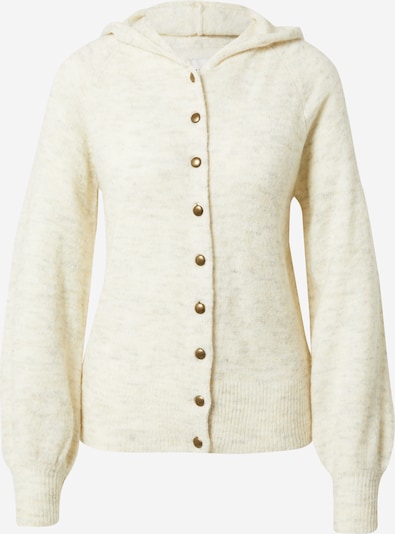 PULZ Jeans Gebreid vest 'ASTRID' in de kleur Crème, Productweergave