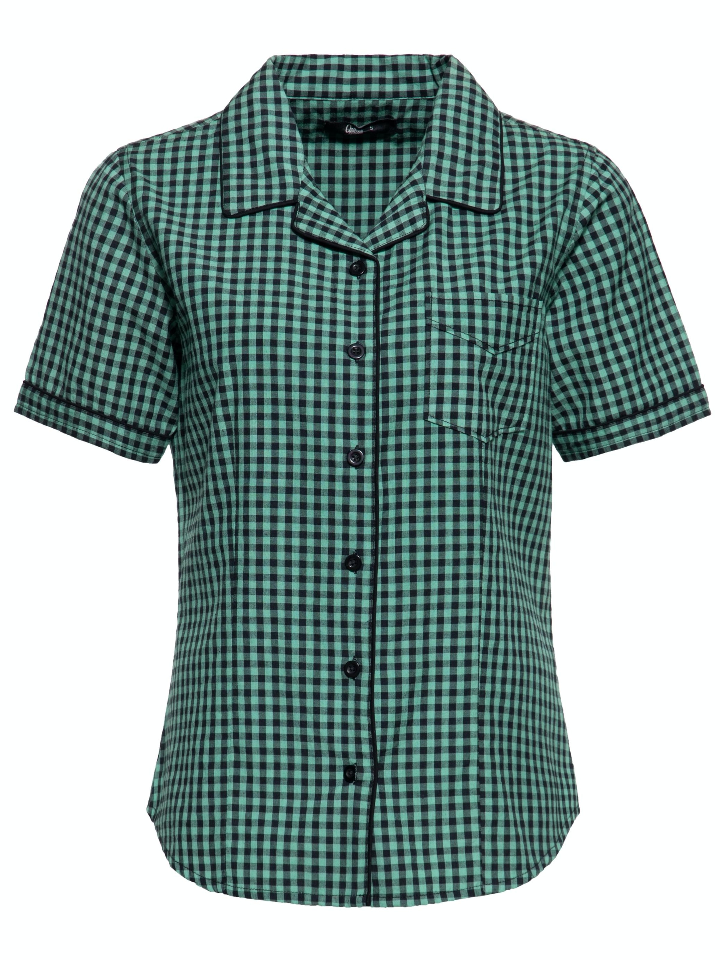 Queen Kerosin Bluse‌‌‌‌‌‌ in XXXL in mint, Produktansicht