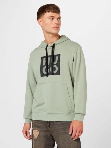 HUGO Sweatshirt 'Daltorres' in Green: front