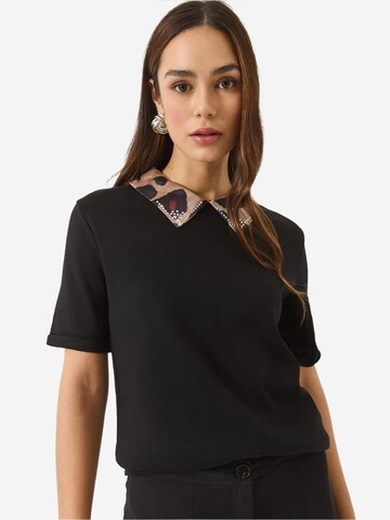 Bianco Lucci Poloshirt in Schwarz: Vorderseite