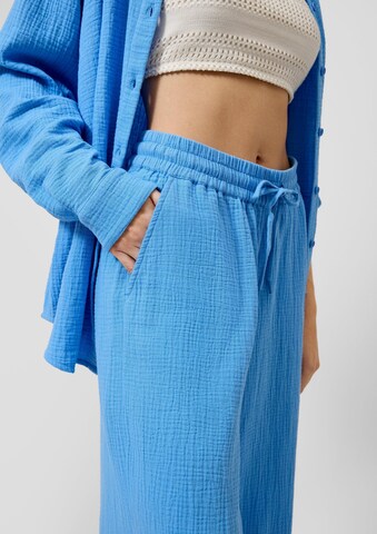 QS Wide leg Trousers in Blue