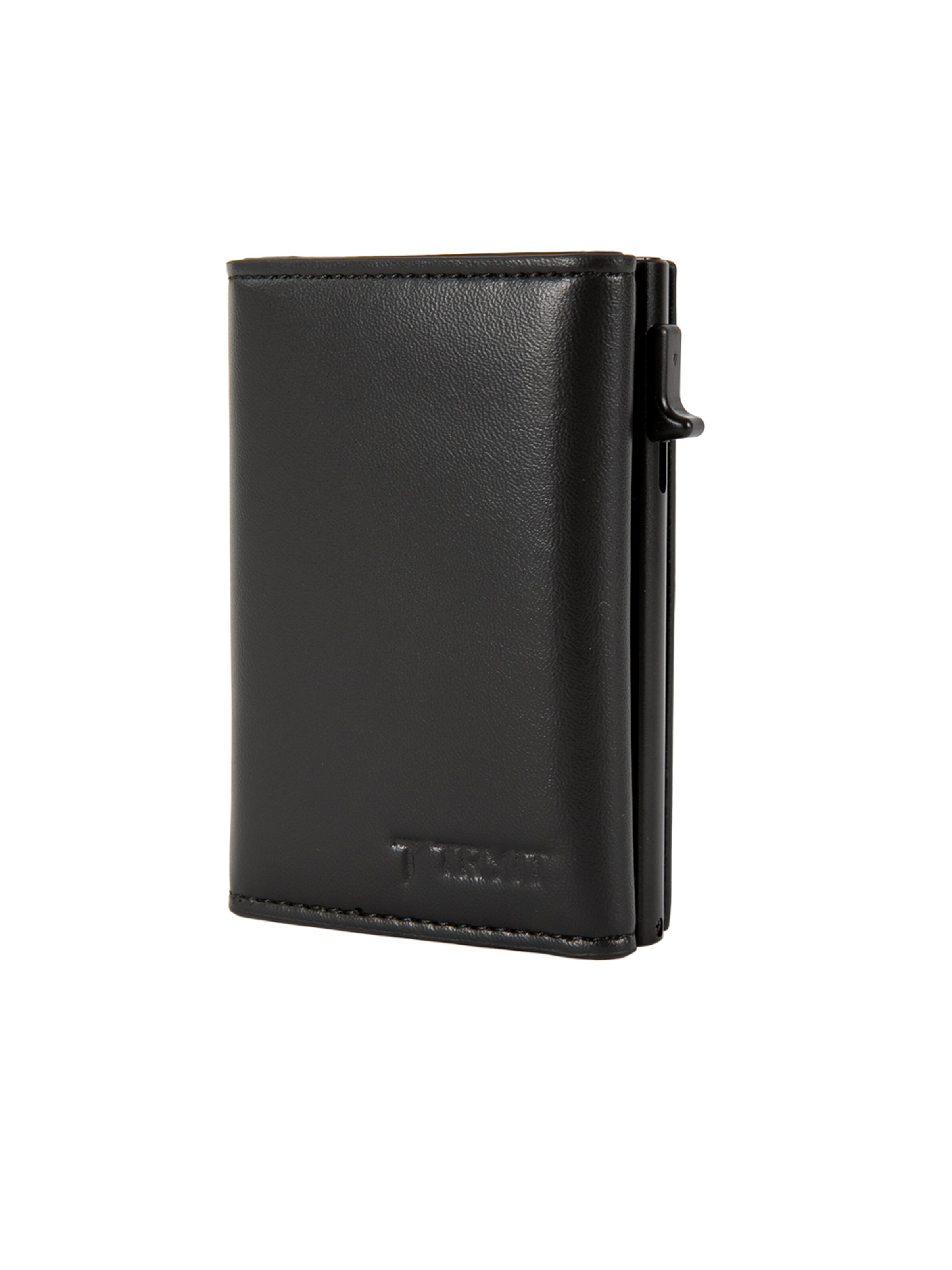 TRYIT Portemonnaie 'Cardholder aus veganem Leder'‌‌‌‌‌ in Schwarz: Vorderseite