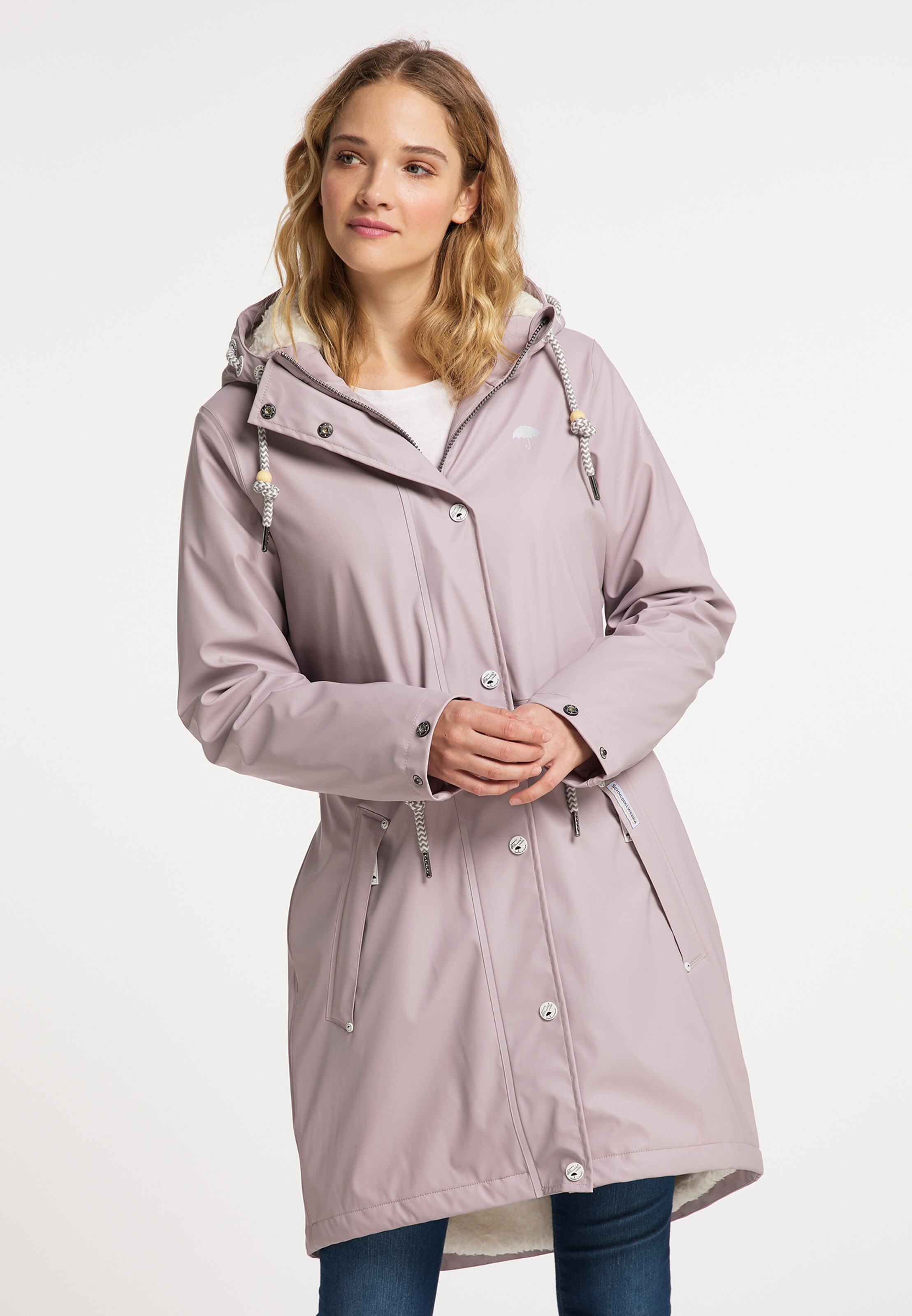 Schmuddelwedda Raincoat in Dusky Pink ABOUT YOU