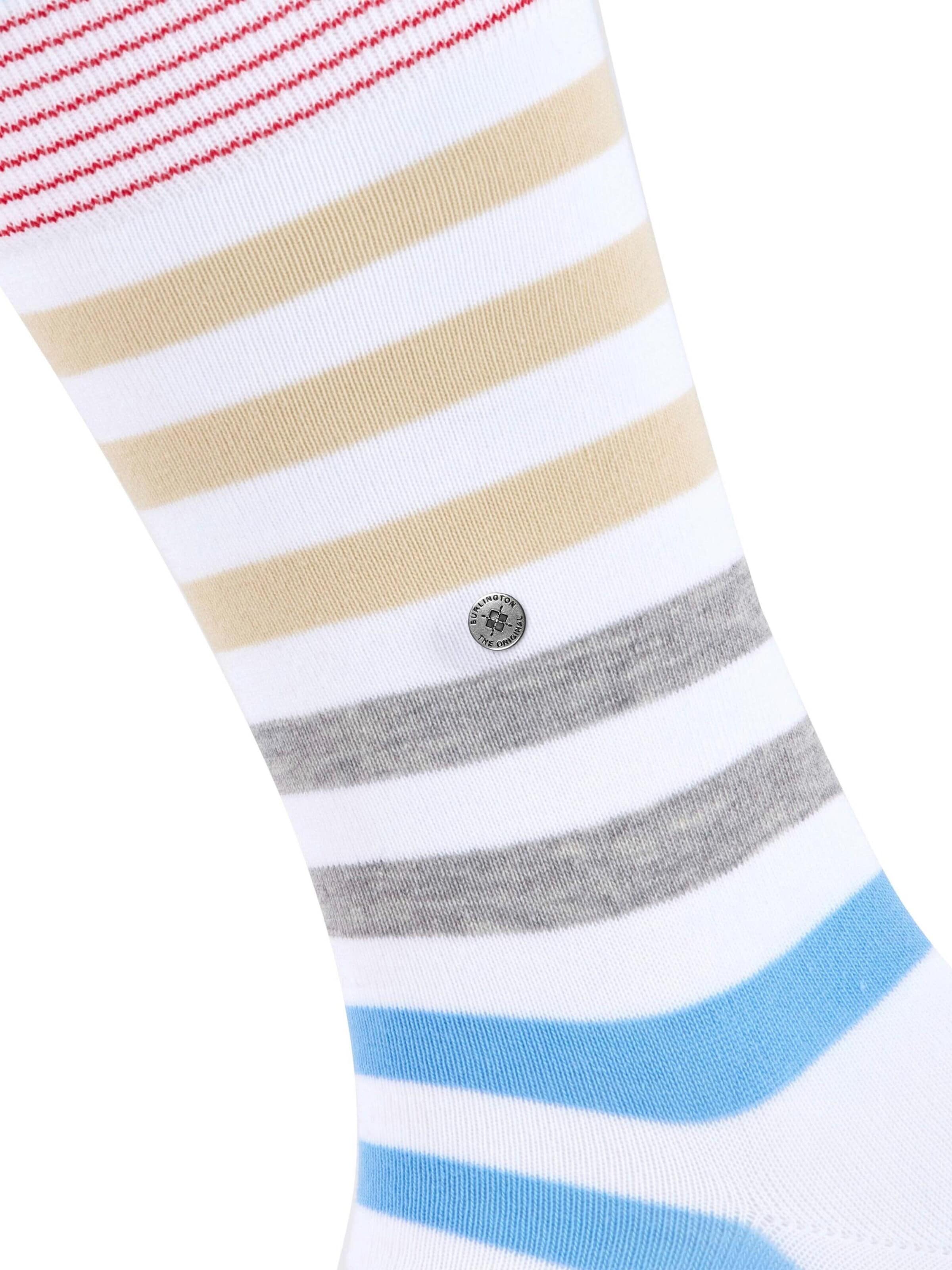 BURLINGTON Socks 'Blackpool' in White: front