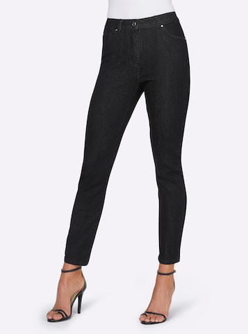 heine Slimfit Jeans i svart: framsida