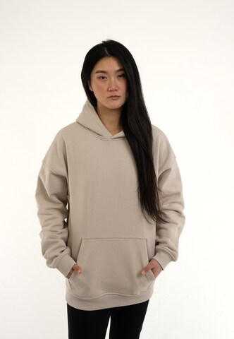 Johnny Urban Sweatshirt 'Cody Oversized' in Beige