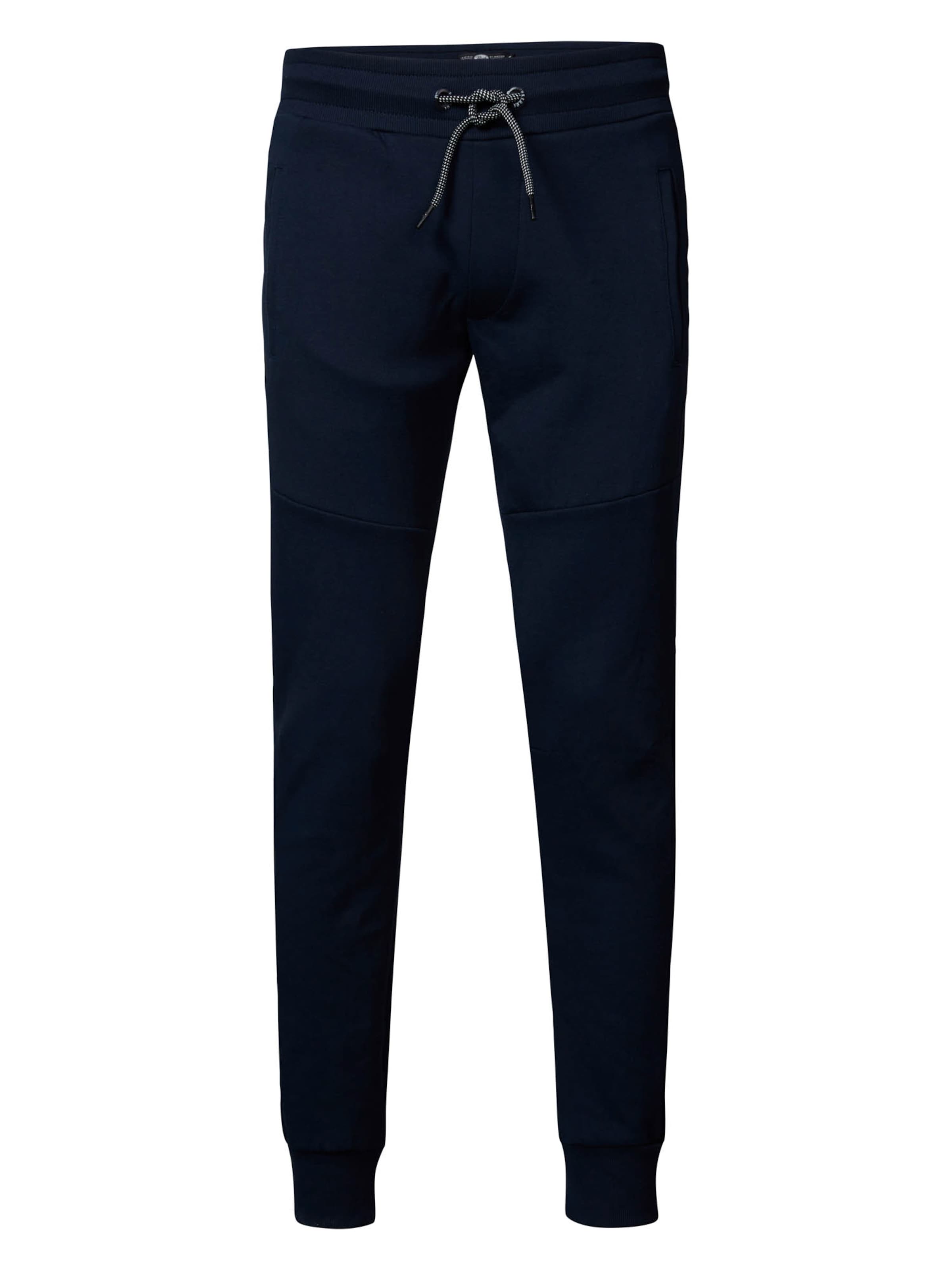 Petrol Industries Tapered Pants in Blue: front
