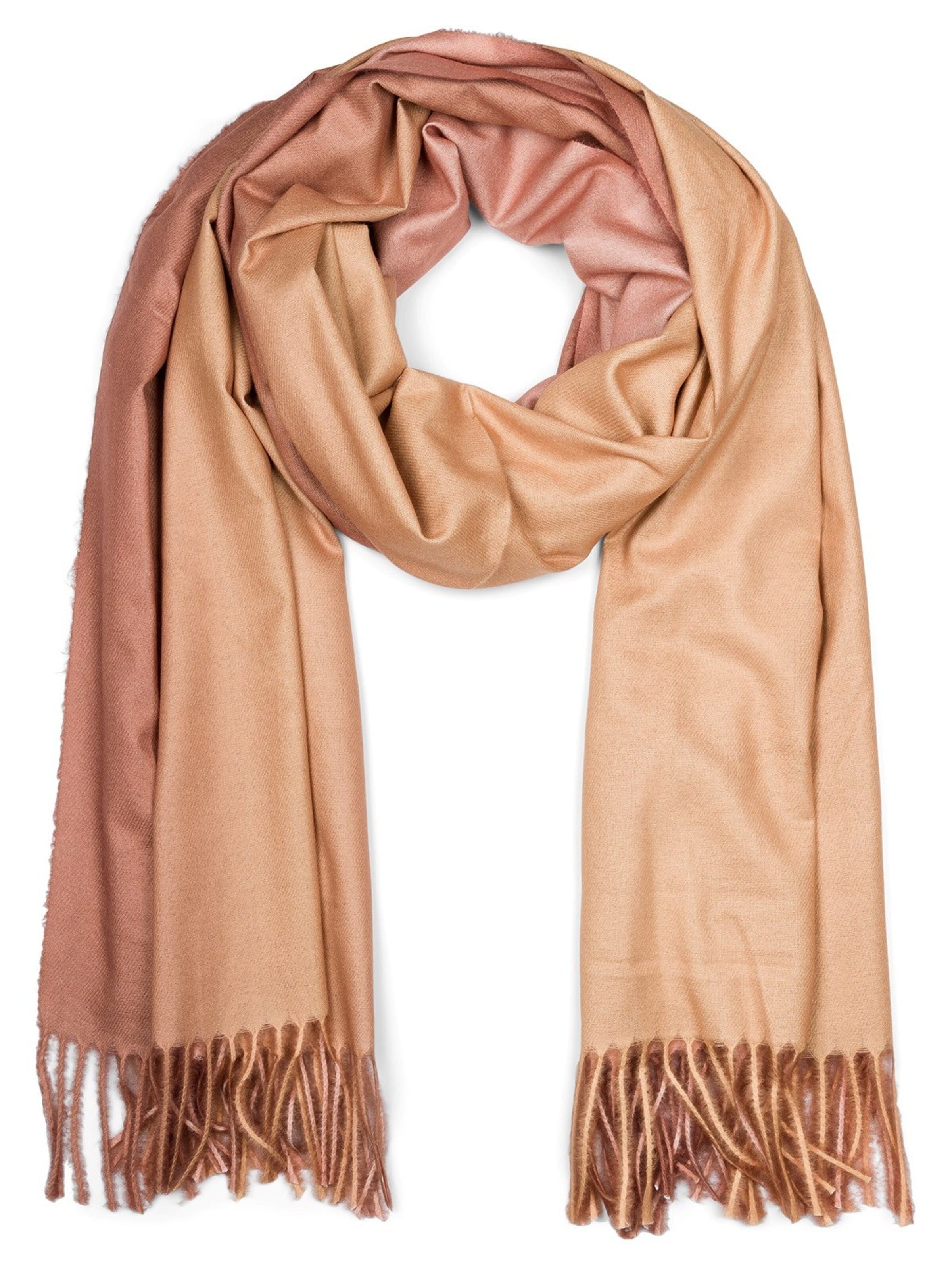 styleBREAKER Schal 'Schal mit 2-Farbigem Farbverlauf'‌‌‌‌‌‌‌‌‌ in Beige: Vorderseite