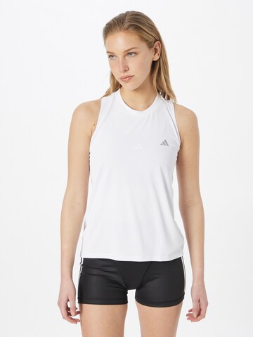 Sport top 'Run It' de la ADIDAS PERFORMANCE pe alb: față