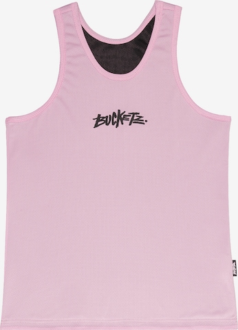 Bucketz Toiminnallinen paita värissä vaaleanpunainen: etupuoli