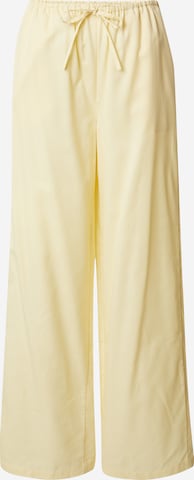 ABOUT YOU x Marie von Behrens Loose fit Pants 'Lia' in Yellow: front