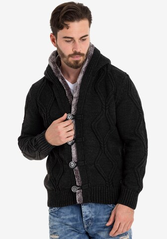 CIPO & BAXX Strickjacke in Schwarz