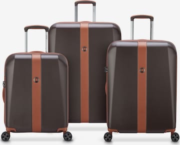 Delsey Paris Suitcase Set 'Promenade Hard 2.0' in Brown: front