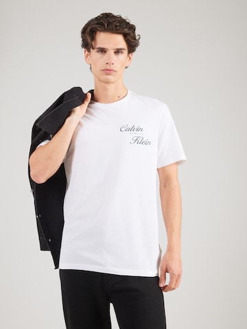 Calvin Klein Jeans regular Μπλουζάκι σε λευκό