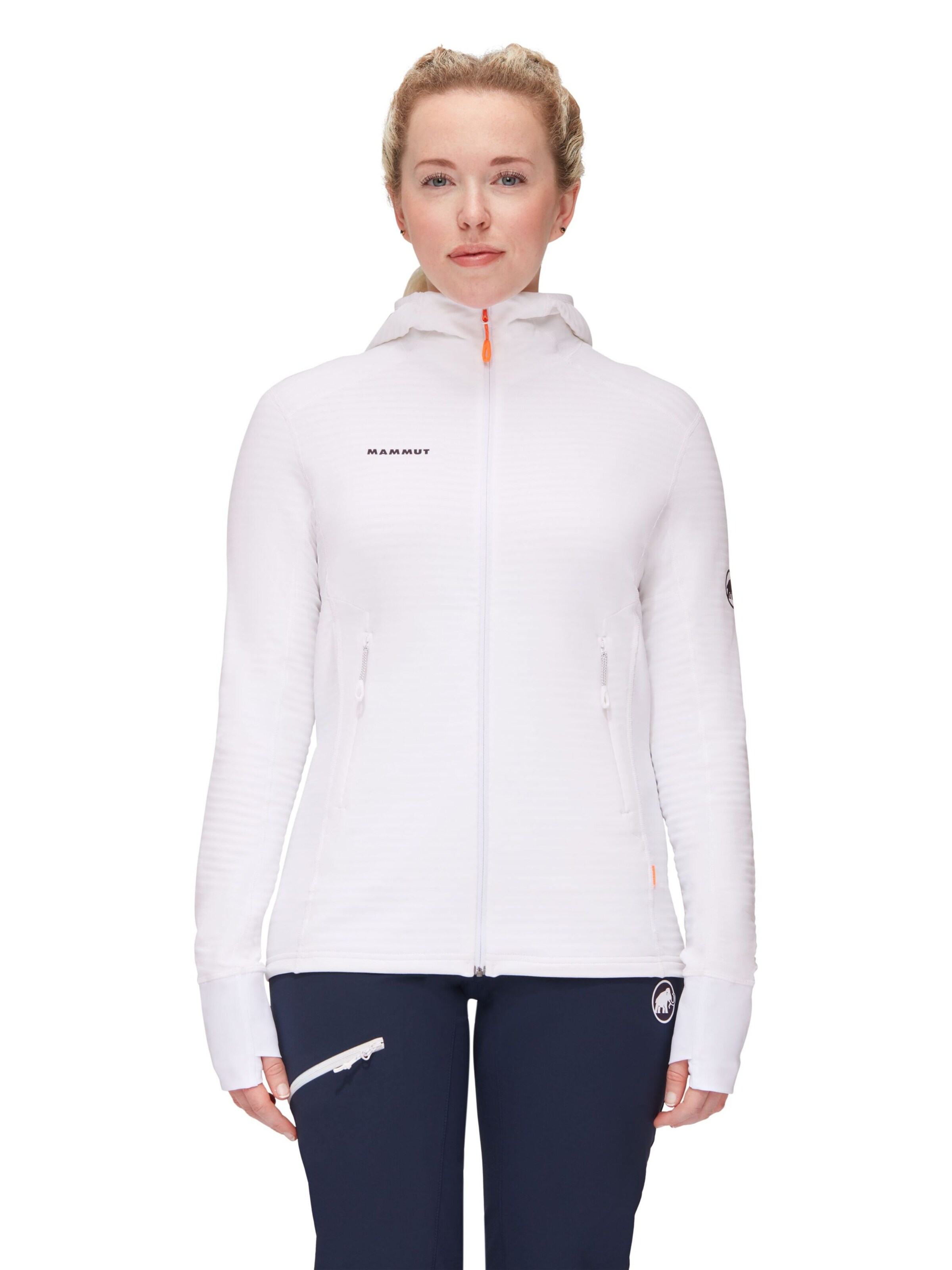 MAMMUT Fleecejacke 'Taiss Light' in Weiß: Vorderseite