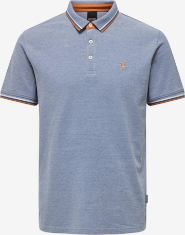 T-Shirt 'Fletcher' Only & Sons en bleu : devant