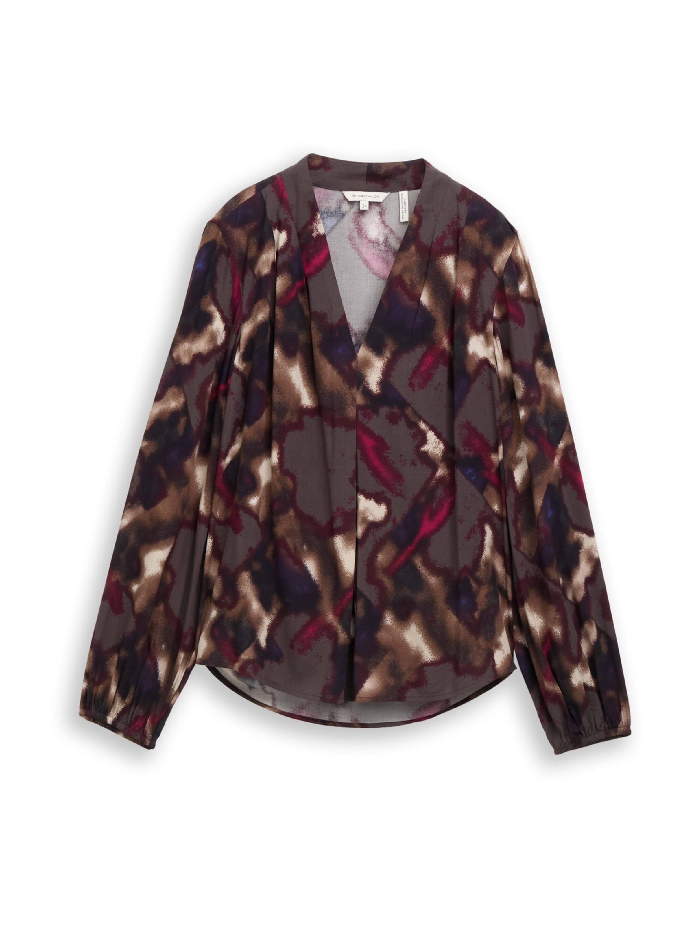 Chemisier TOM TAILOR en marron : devant