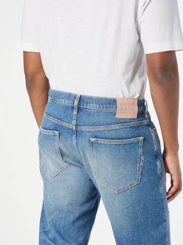 SCOTCH & SODA Tapered Jeans 'The Drop regular tapered jeans — Blue Li' i blå