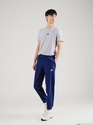 ADIDAS PERFORMANCE Tapered Workout Pants 'ES' in Blue