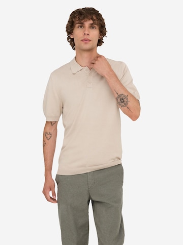 Only & Sons Särk 'ONSWyler', värv beež