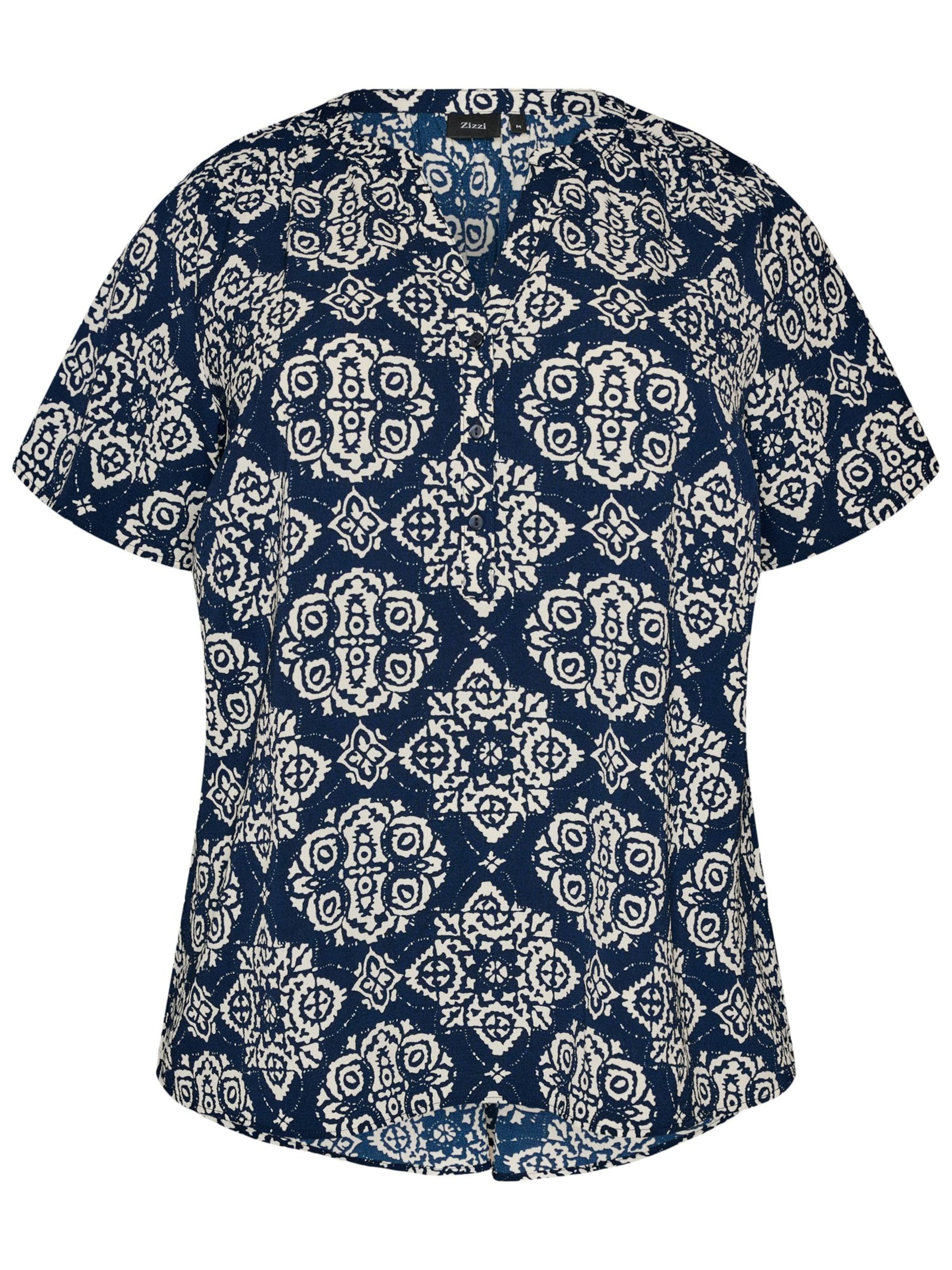 Chemisier 'Caanni' Zizzi en bleu : devant