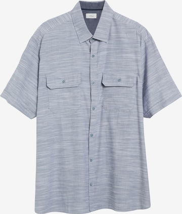 s.Oliver Men Big Sizes Regular Fit Hemd in Blau: Vorderseite
