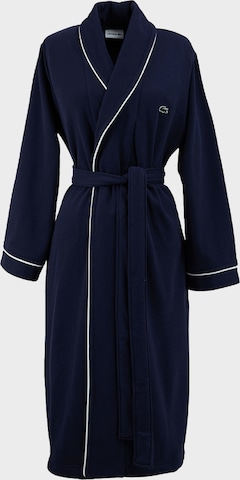 LACOSTE Long Bathrobe in Blue: front