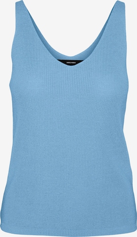 VERO MODA - Top de punto en azul: frente