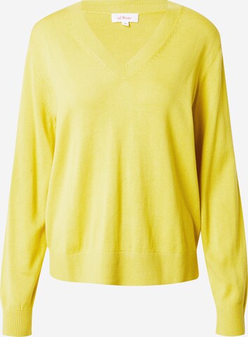 s.Oliver Sweater in Yellow: front