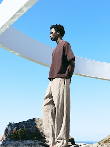 Pull&Bear Loosefit Nadrág - barna