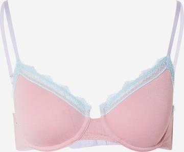 T-shirt Reggiseno 'ISLA' di Dora Larsen in rosa: frontale