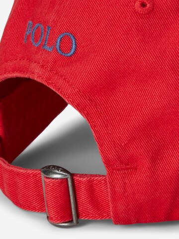 Șapcă de la Polo Ralph Lauren pe roșu