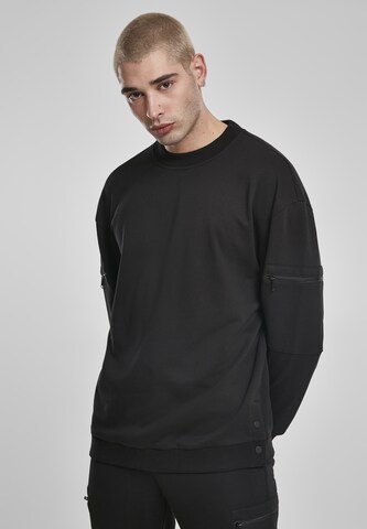 Urban Classics Sweatshirt in Black: front