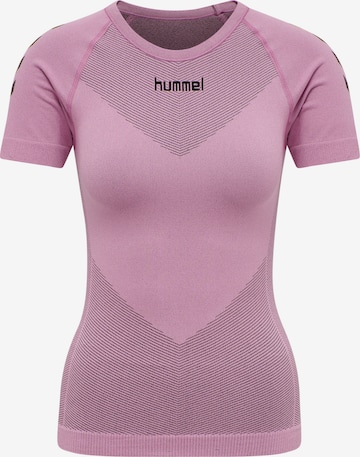 Hummel Performance shirt 'First Seamless' in Pink: front