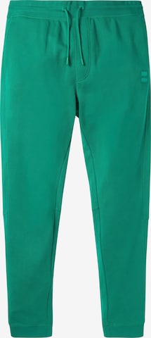 BOSS Orange Tapered Pants in Green: front