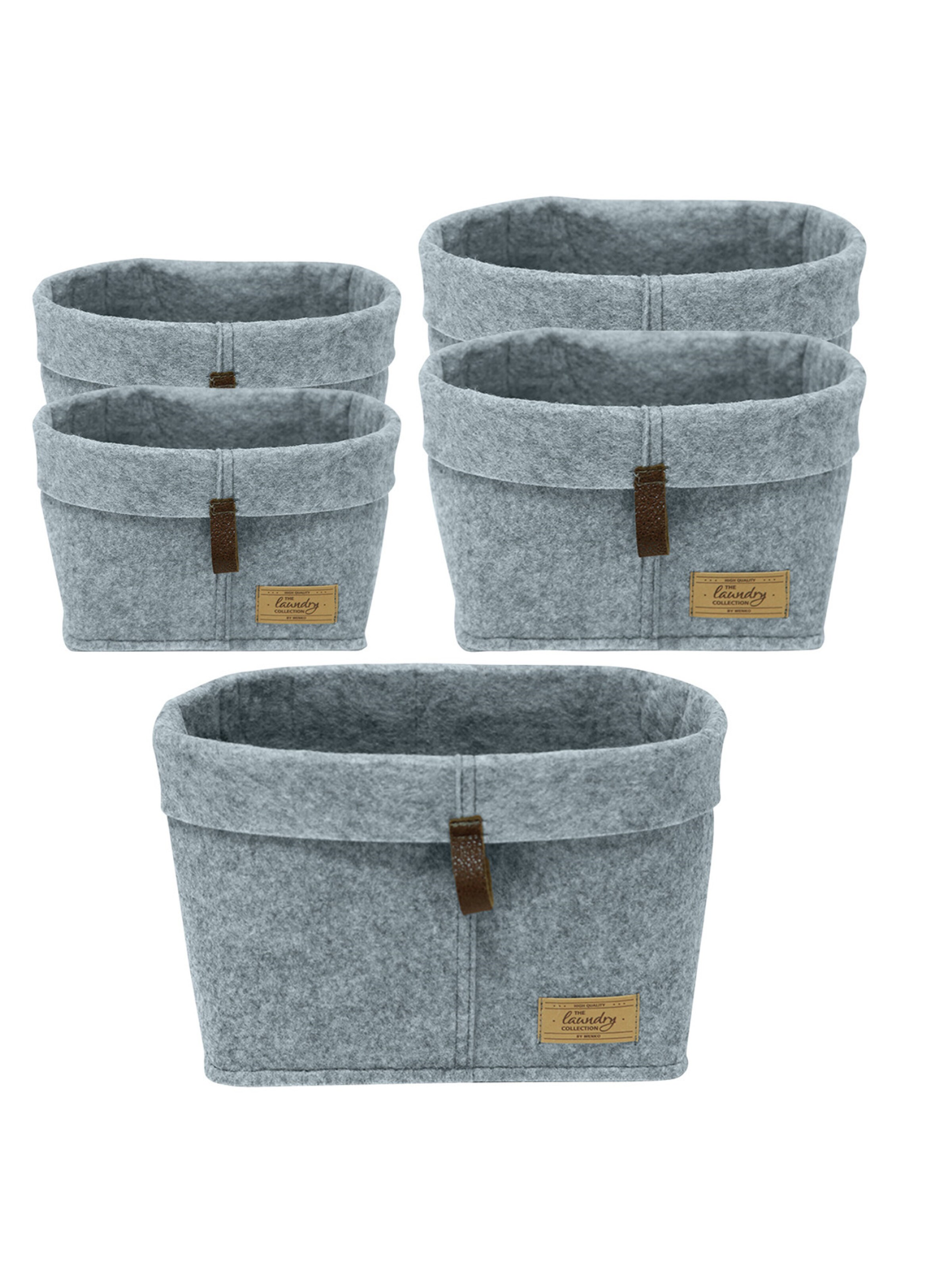 Wenko Box/Basket 'Feli' in Grey: front